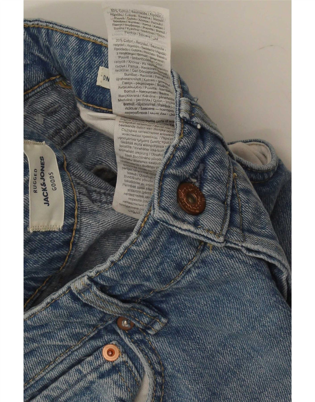 Męskie dżinsy Jack & Jones W27 L32 Niebieskie bawełniane