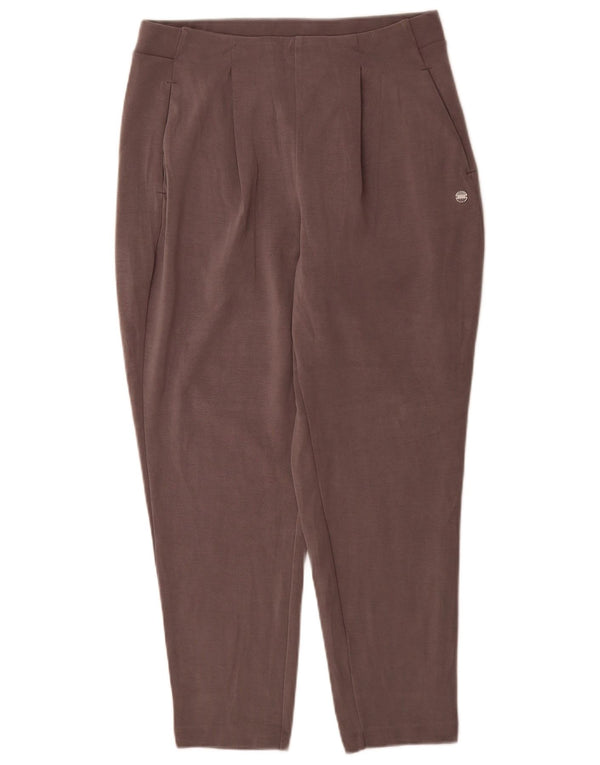 Damskie zwężane spodnie Superdry UK 14 Large W34 L27 Szary modal