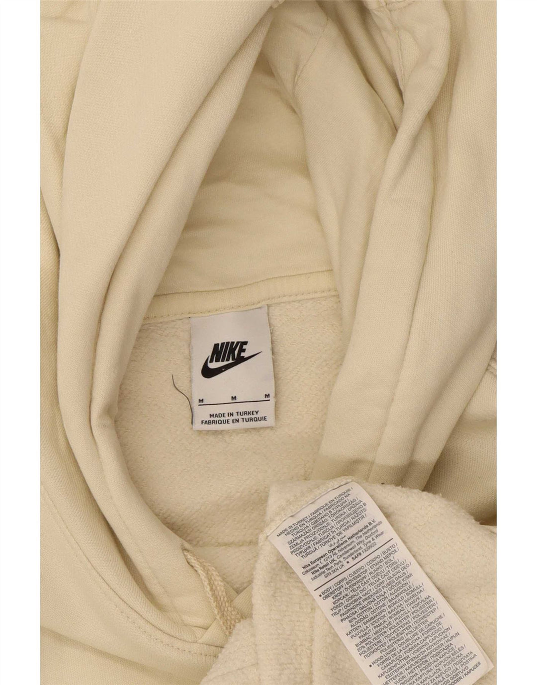 Męska bluza z kapturem Nike, średnia, biała, bawełniana