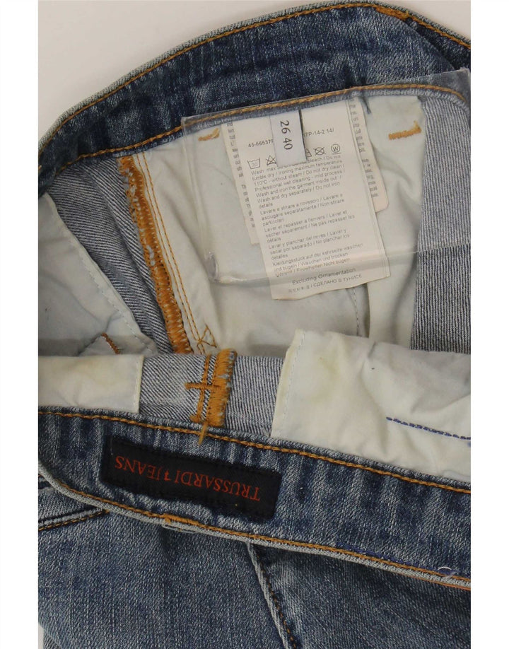Damskie jeansy Trussardi w trudnej sytuacji W26 L31 Niebieski poliester