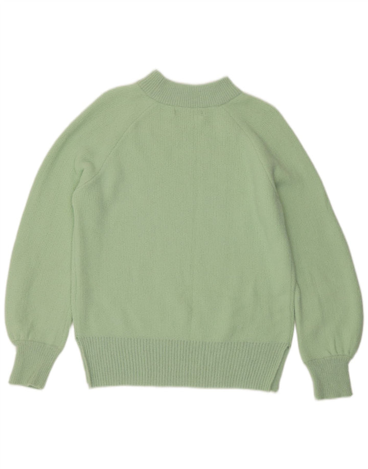 Marks & Spencer Damski sweter z golfem UK 10, mały zielony