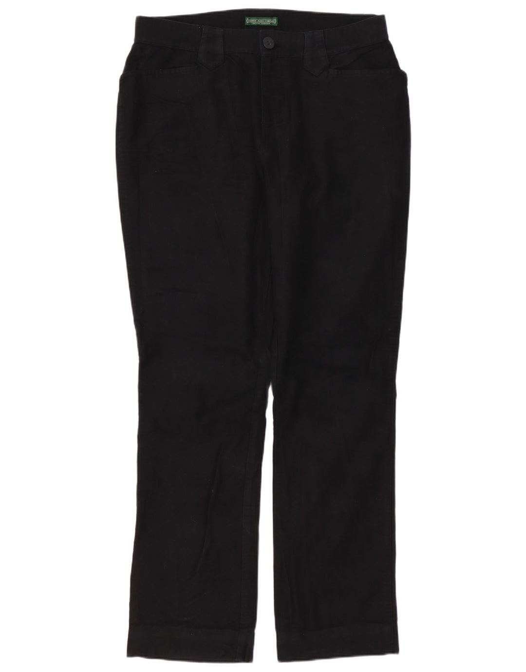 RALPH LAUREN Damskie proste spodnie na co dzień US 4 Small W30 L29 Czarne