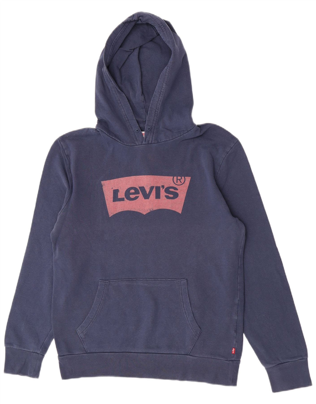 Męski sweter z kapturem Levi's z grafiką, średni granatowy, bawełniany