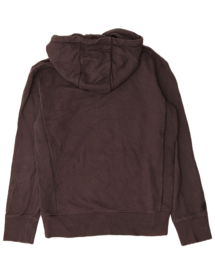 Męski sweter z kapturem Superdry, mały, szary, bawełniany