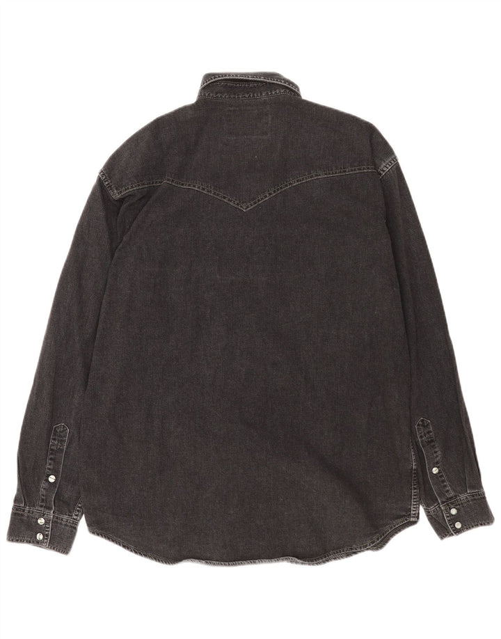 Męska koszula dżinsowa Wrangler, duża, czarna