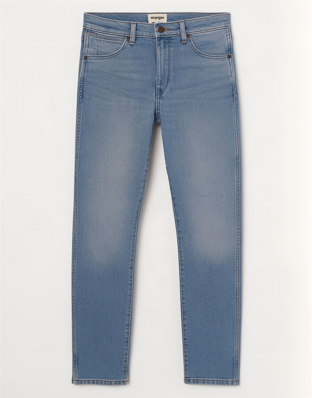 Wrangler Męskie Larston Slim Jeans W28 L32 Niebieskie bawełniane