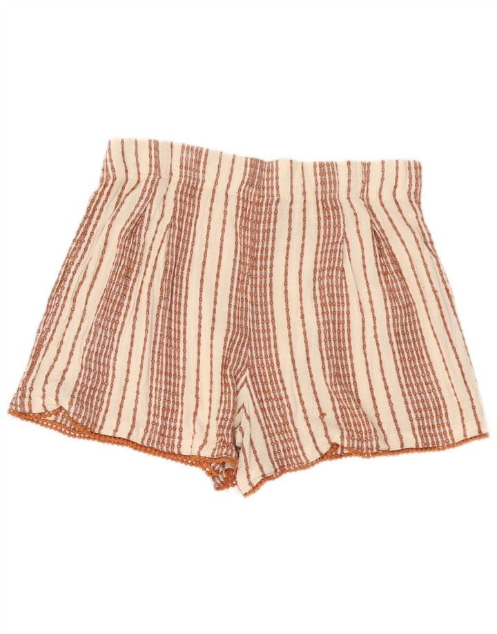 Szorty damskie Marks & Spencer UK 12 Medium W32, wiskoza w białe paski
