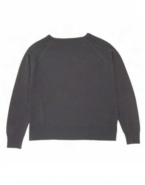 Damska bluzka oversize Zara Top UK 10 Small, szara, nakrapiana wiskoza