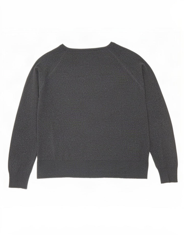 Damska bluzka oversize Zara Top UK 10 Small, szara, nakrapiana wiskoza