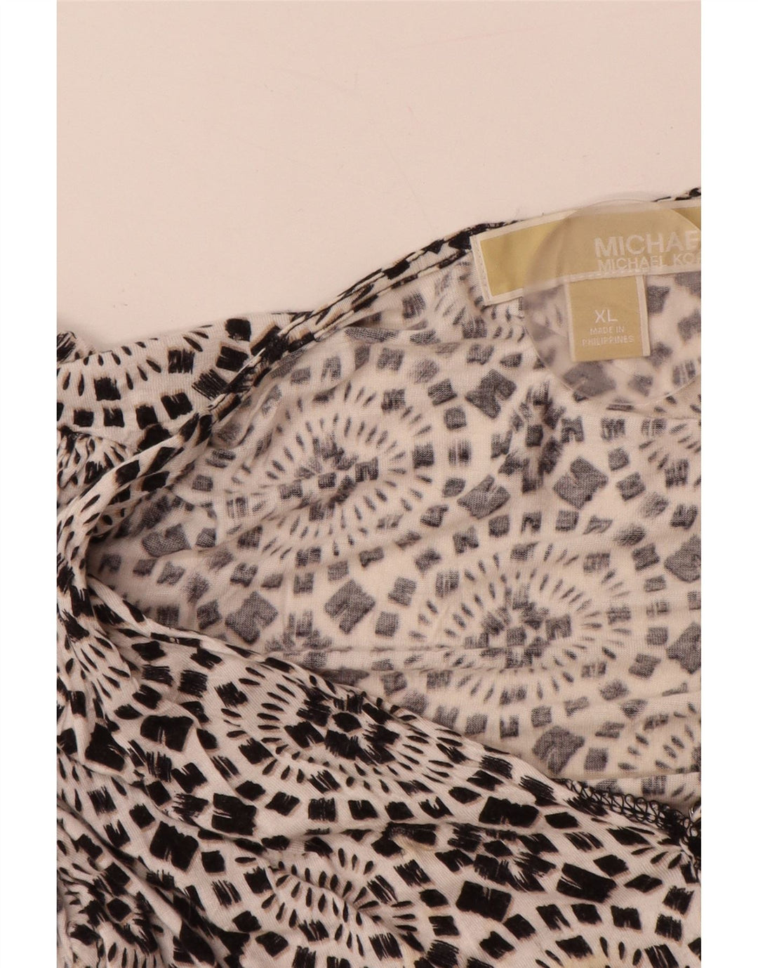 MICHAEL KORS Damska sukienka o linii A bez rękawów UK 18 XL Czarny kwiatowy sztuczny jedwab