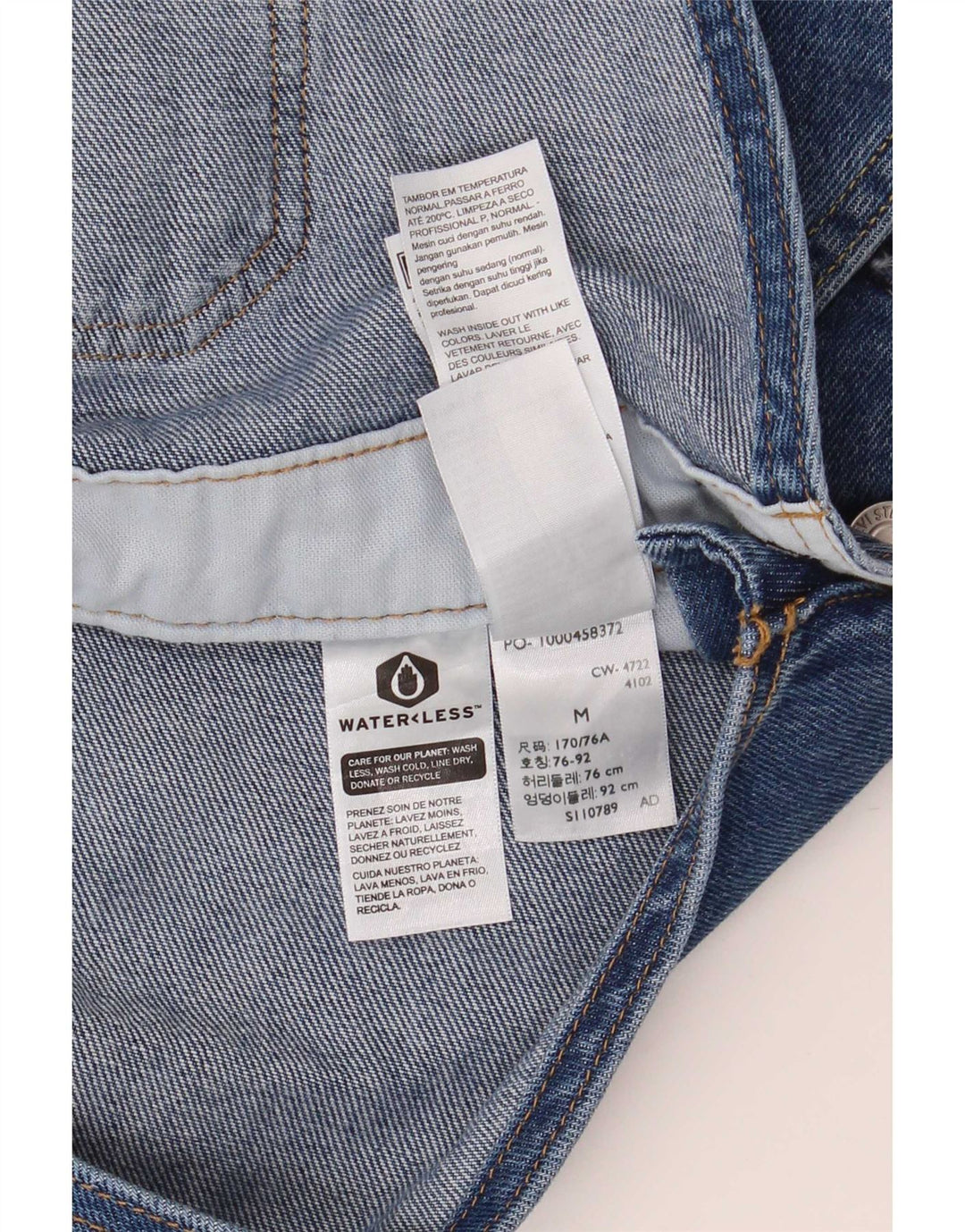 Męskie ogrodniczki Levi's Cargo Medium W36 L30 Niebieska bawełna