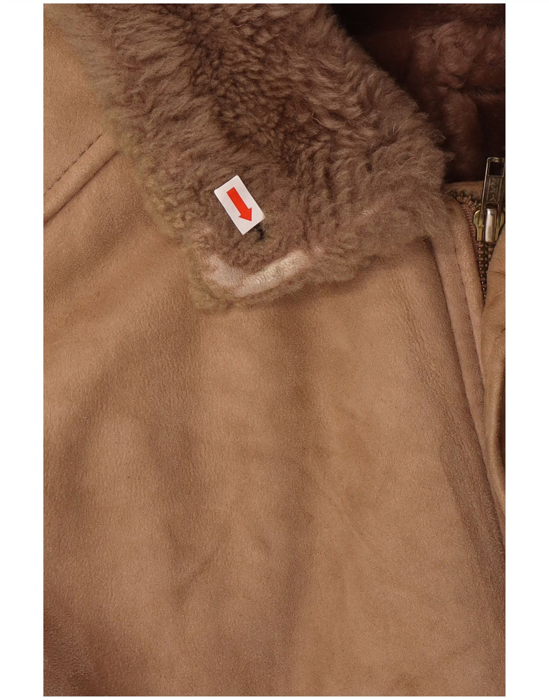 Męska kurtka Shearling VINTAGE IT 50, duża, brązowa