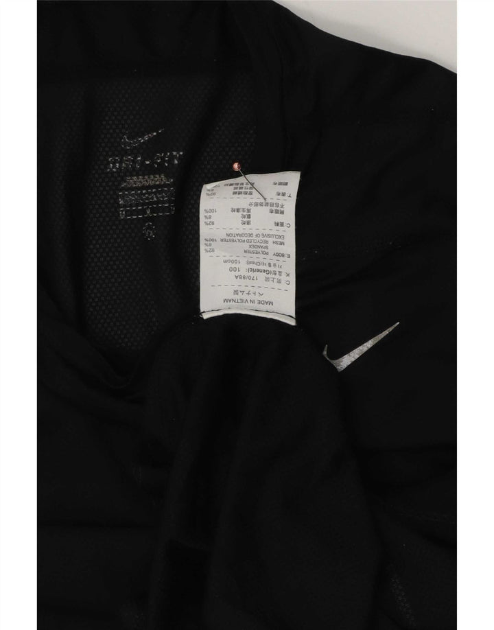Męska koszulka Nike Dri Fit Top, średni czarny poliester
