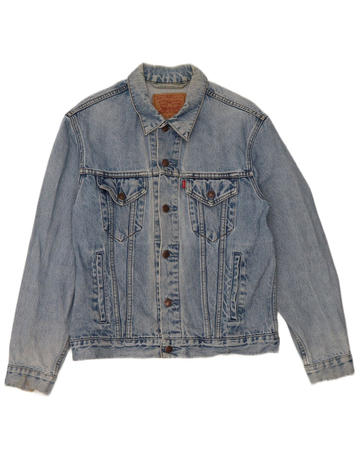 Męska kurtka dżinsowa Levi's UK 38, średnia niebieska, bawełniana