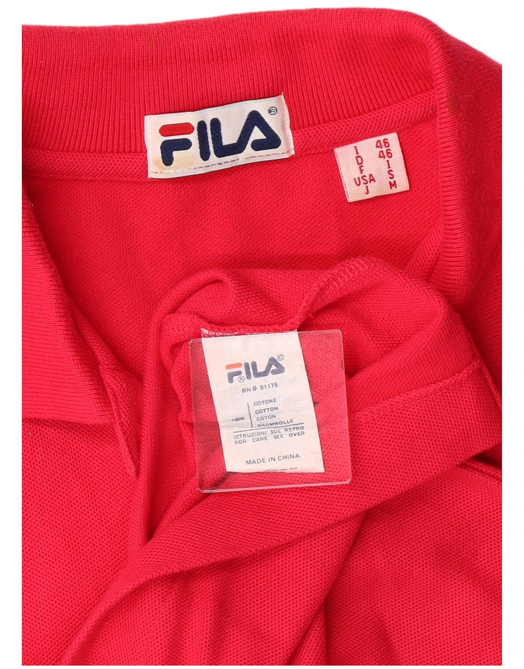 Męska koszulka polo Fila IT 46 Small Pink Cotton