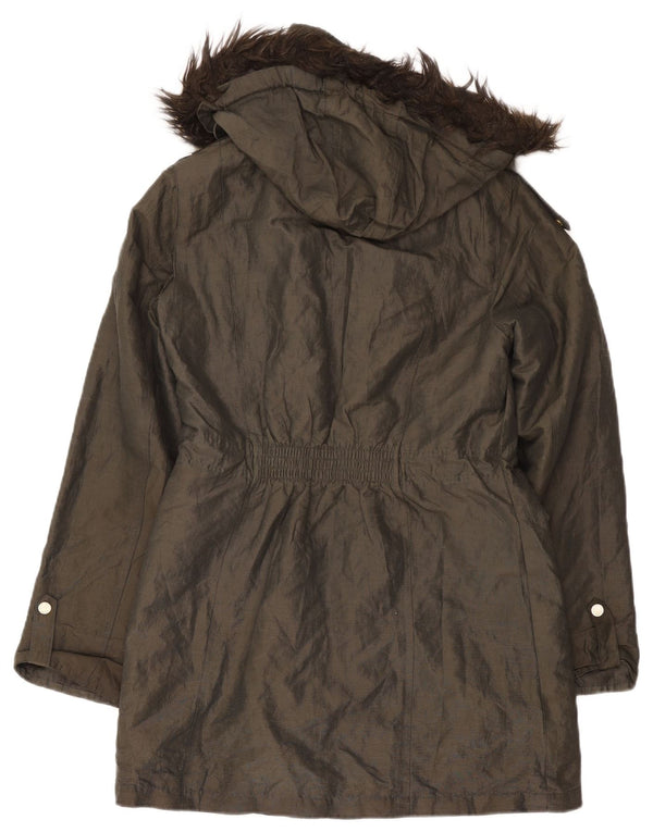 Marks & Spencer Damska kurtka wojskowa z kapturem Per Una UK 10 Small Khaki