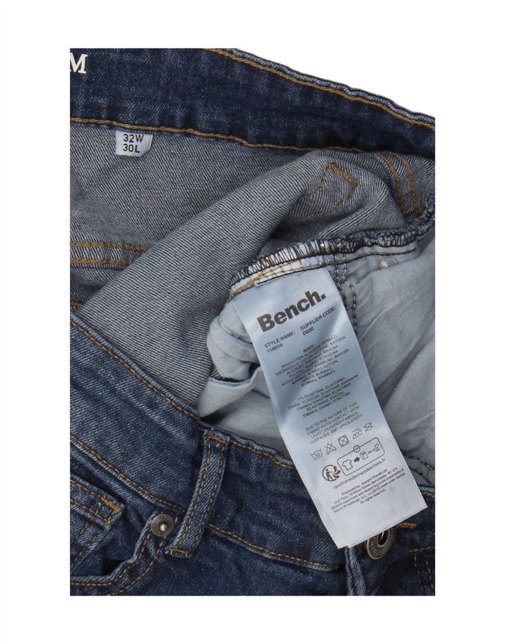 Męskie jeansy Bench W32 L30 Niebieskie bawełniane