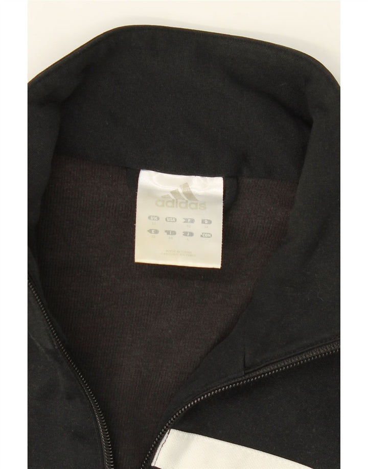 ADIDAS Mens Tracksuit Top Jacket UK 12 Medium  Black Polyester Vintage Adidas and Second-Hand Adidas from Messina Hembry 