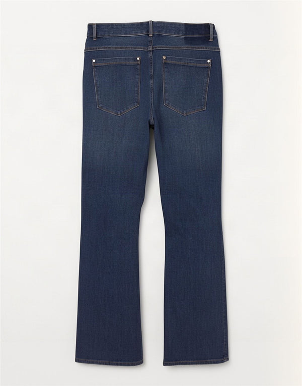 Marks & Spencer Damskie Magic Slim Flared Jeans UK 16 Large 35 L28 Niebieski