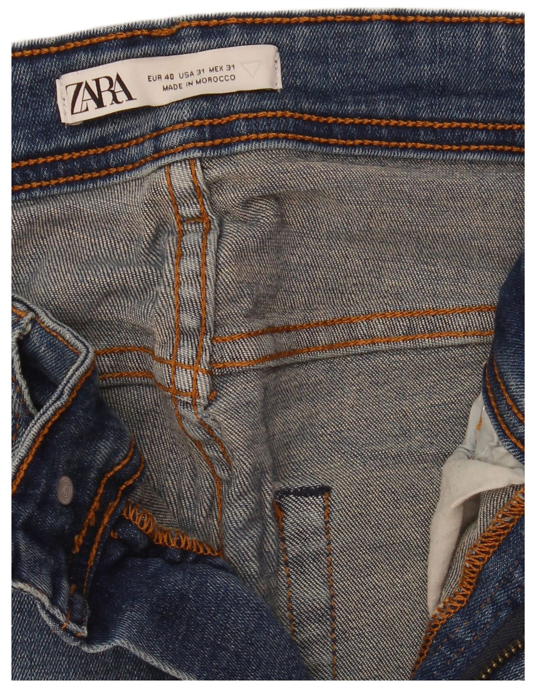 Męskie jeansy obcisłe Zara EU 40 Medium W31 L32 Niebieskie