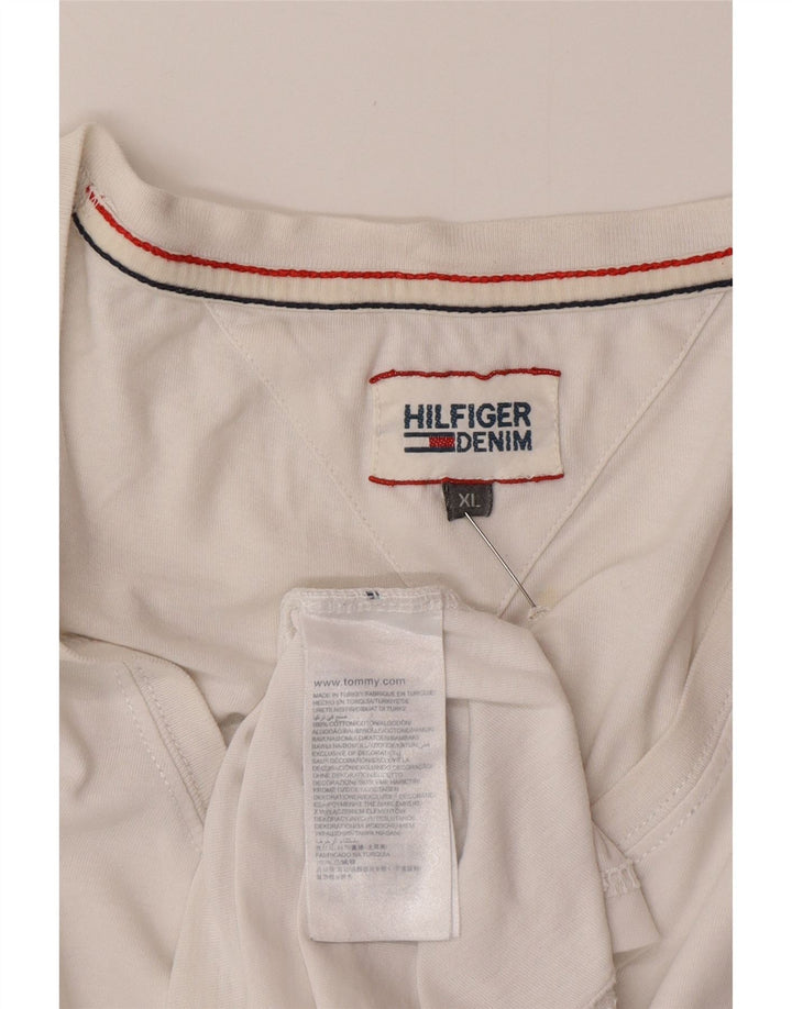 T-shirt męski TOMMY HILFIGER Top 2XL Biała bawełna