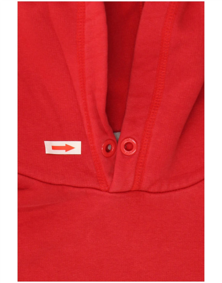 Męski sweter z kapturem Nike z grafiką, mały, czerwony, bawełniany