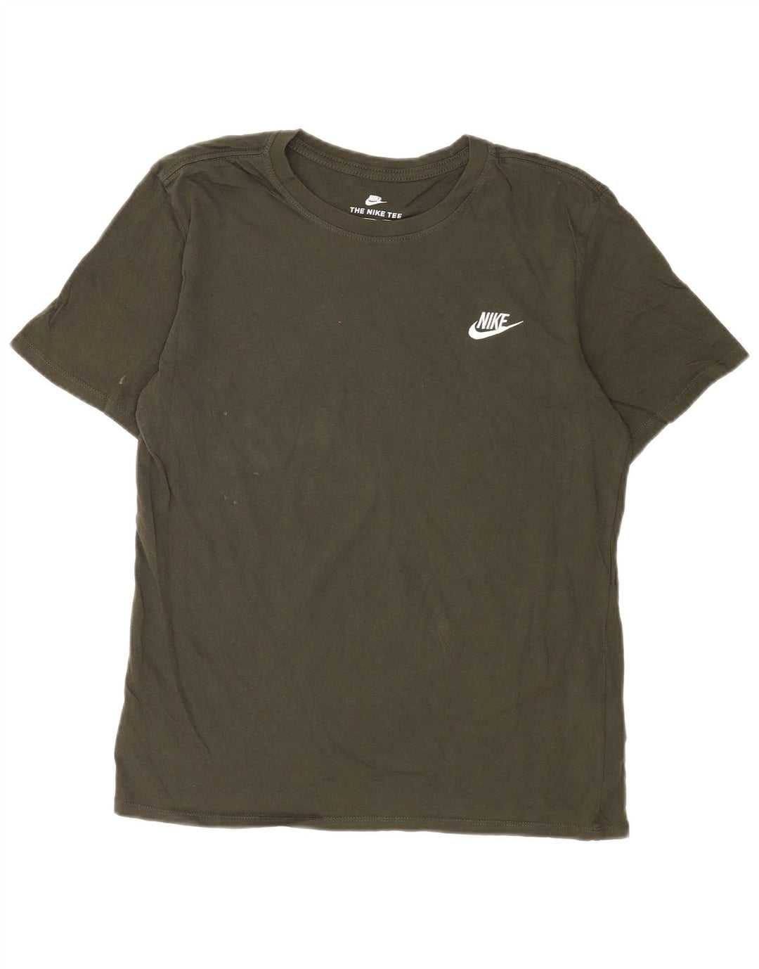Męski t-shirt Nike o sportowym kroju, bawełniany, w kolorze średnio zielonym