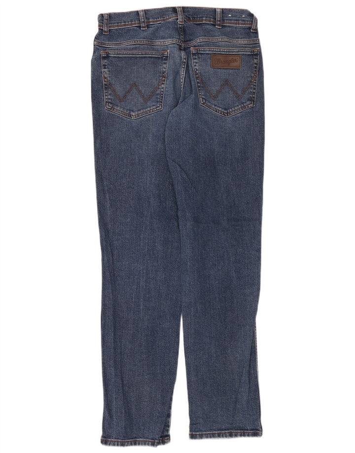 Męskie jeansy Wrangler Texas Slim W33 L34 Niebieskie bawełniane
