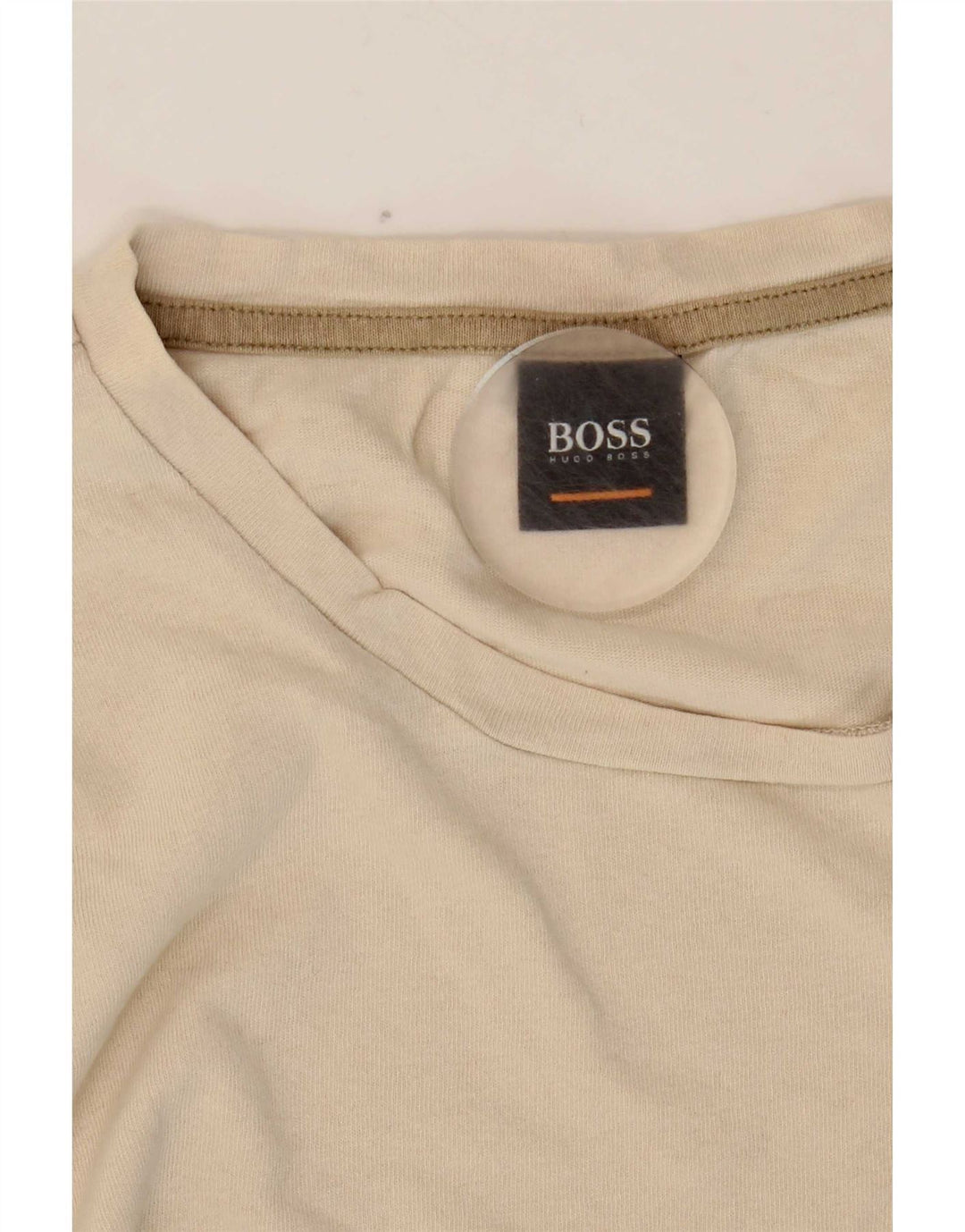 T-shirt męski Hugo Boss Top XL, beżowy, bawełniany