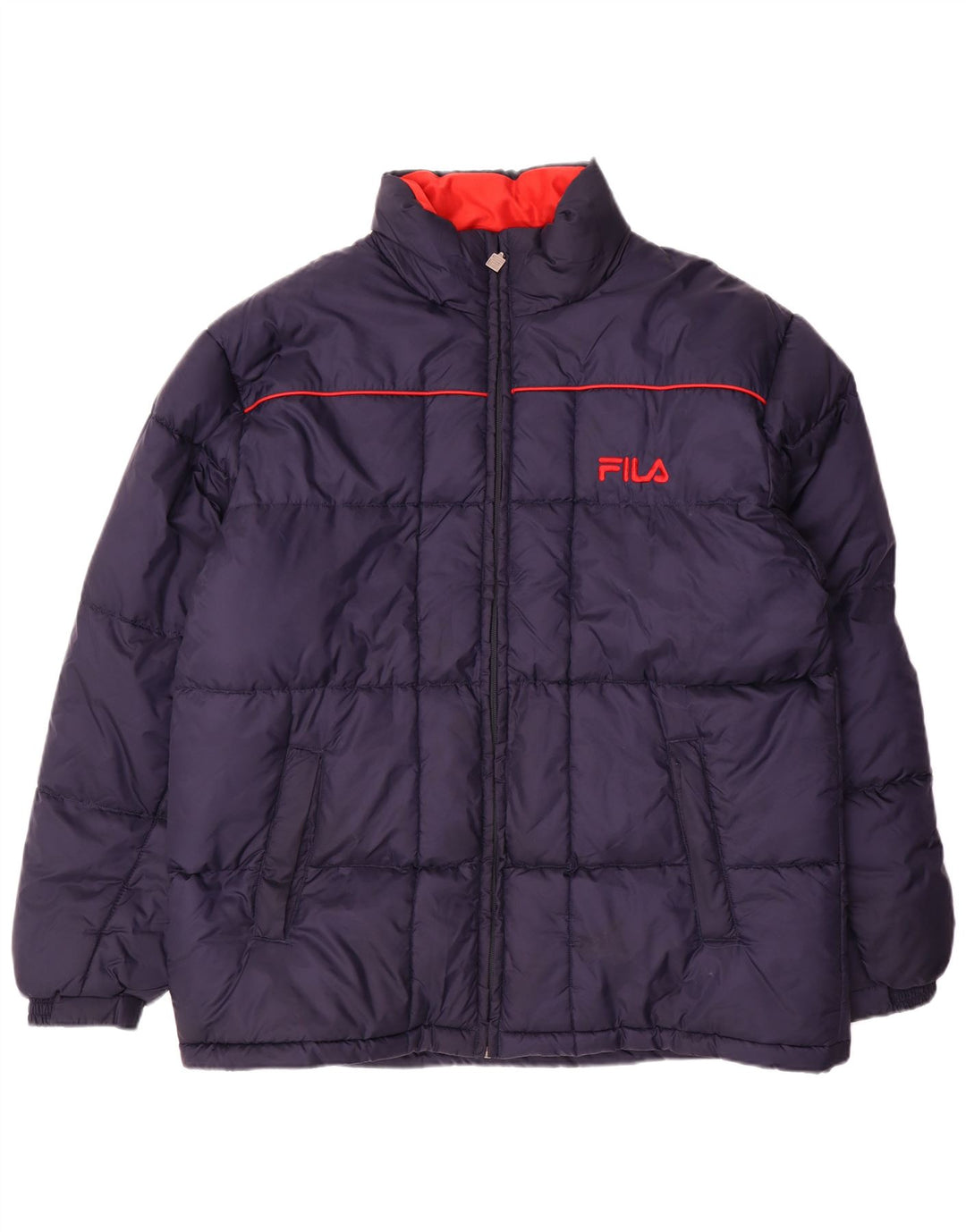 Męska ocieplana kurtka Fila UK 42 XL Granatowa, poliamidowa
