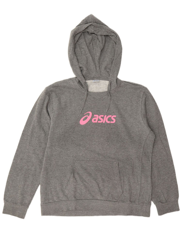 Damska bluza z kapturem Asics Graphic UK 20 2XL Szara bawełna
