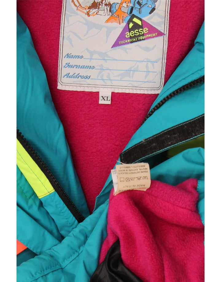 Męska kurtka narciarska Aesse UK 42 XL Niebieski Colourblock Poliamid