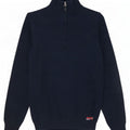 Męski sweter z zamkiem błyskawicznym Superdry, mały, granatowy, bawełniany