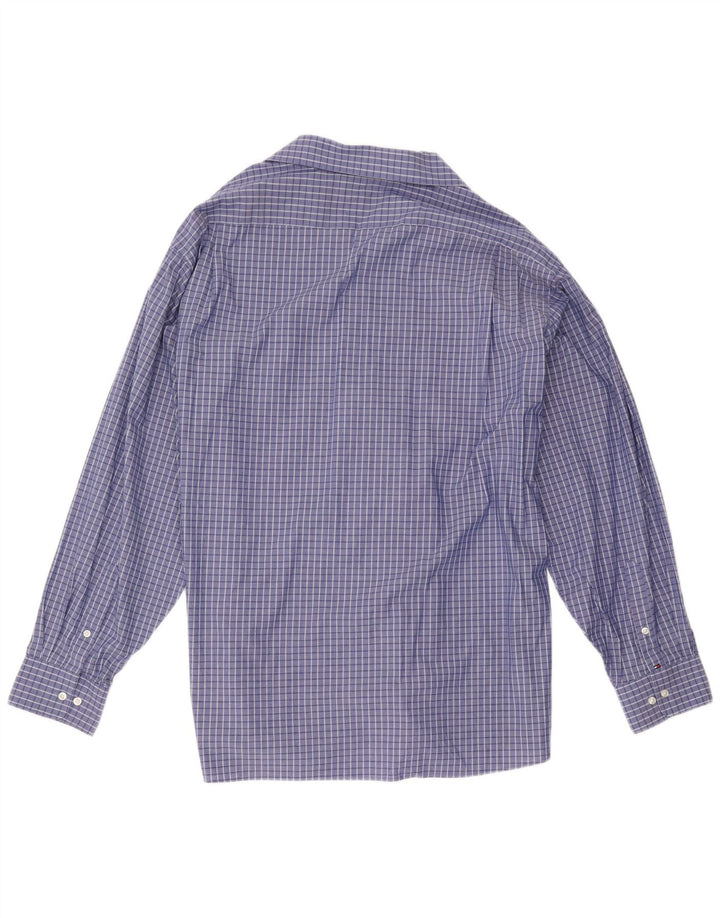 Męska koszula o regularnym kroju Tommy Hilfiger 2XL, bawełniana niebieska kratka