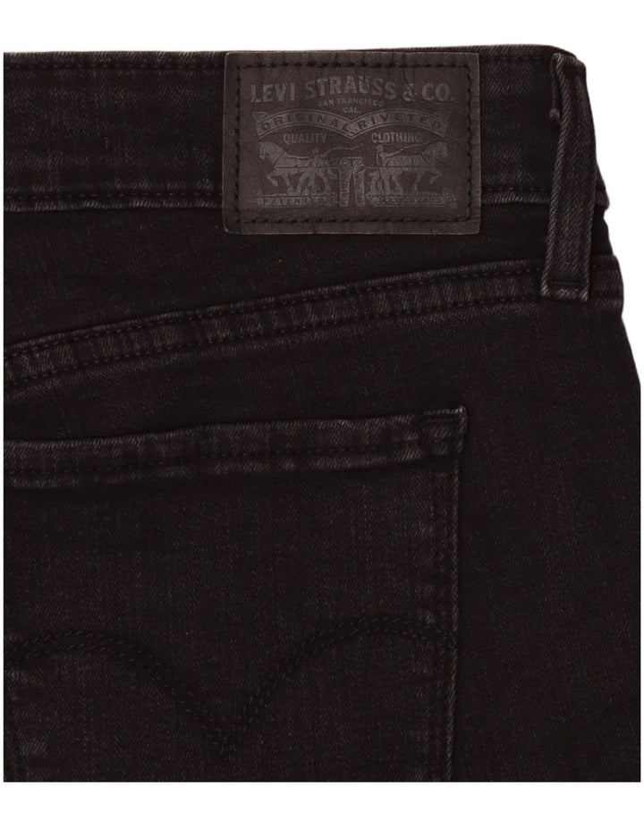 LEVI'S Womens 711 Distressed Skinny Jeans W30 L29 Black