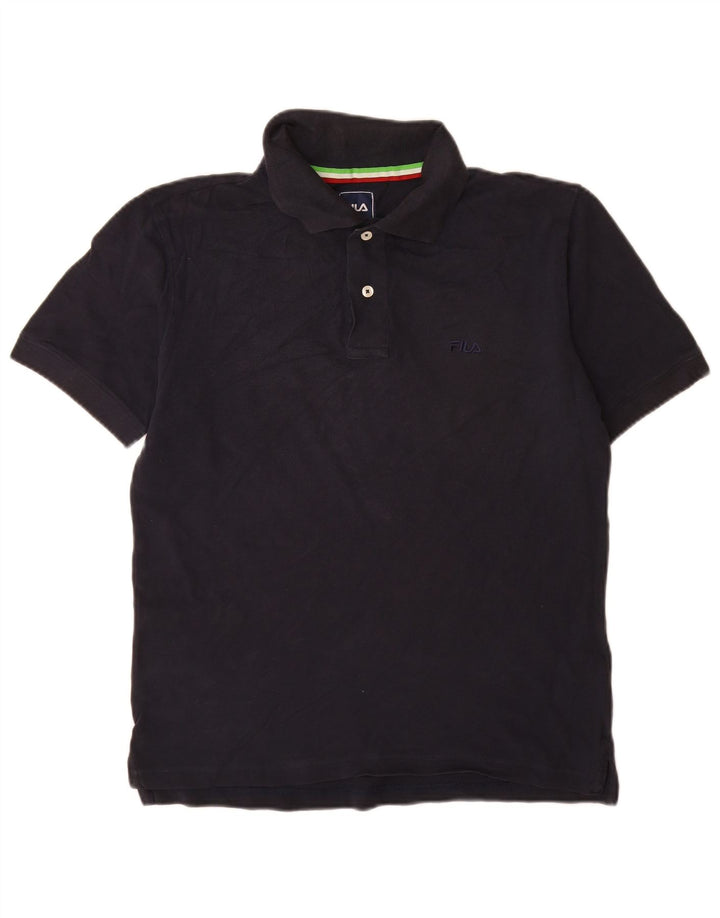 Męska koszulka polo Fila IT 48, mała, granatowa, bawełniana
