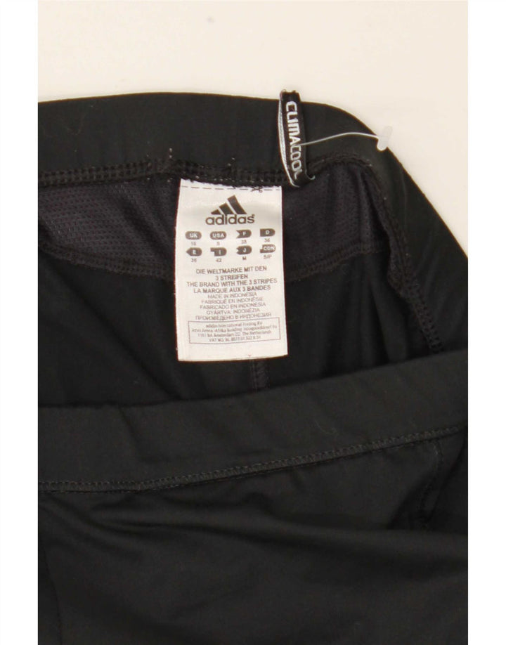 Legginsy Adidas Damskie Climacool Capri UK 10 Małe Czarne Poliester
