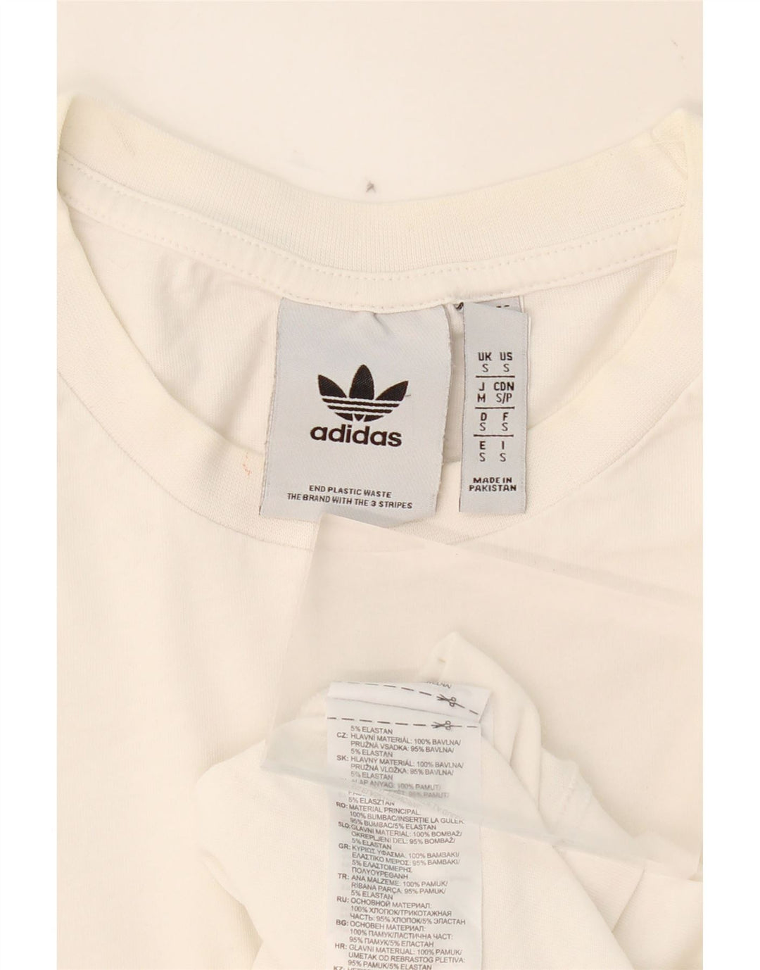 ADIDAS Mens T-Shirt Top Small White Cotton Vintage Adidas and Second-Hand Adidas from Messina Hembry 