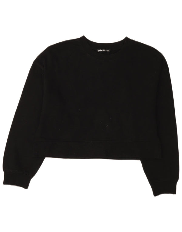 Damska bluza oversize Zara Crop UK 10 Small Black