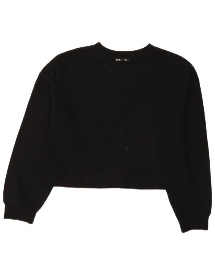 Damska bluza oversize Zara Crop UK 10 Small Black
