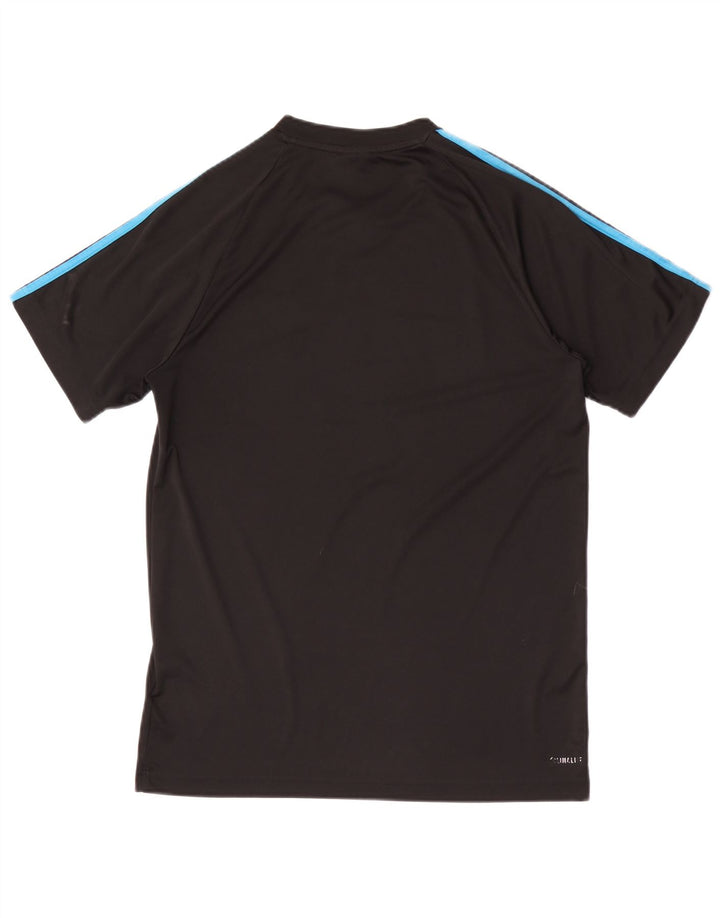 Męska koszulka ADIDAS Climalite Top, średni czarny poliester