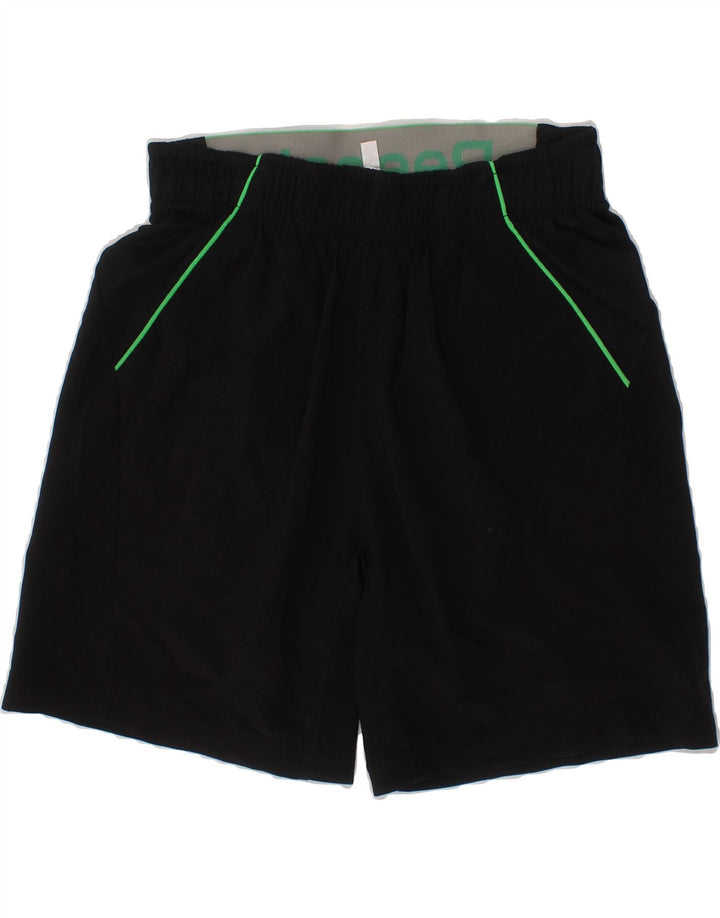 REEBOK Boys Sport Shorts 7-8 Years  Black Polyester Vintage Reebok and Second-Hand Reebok from Messina Hembry 