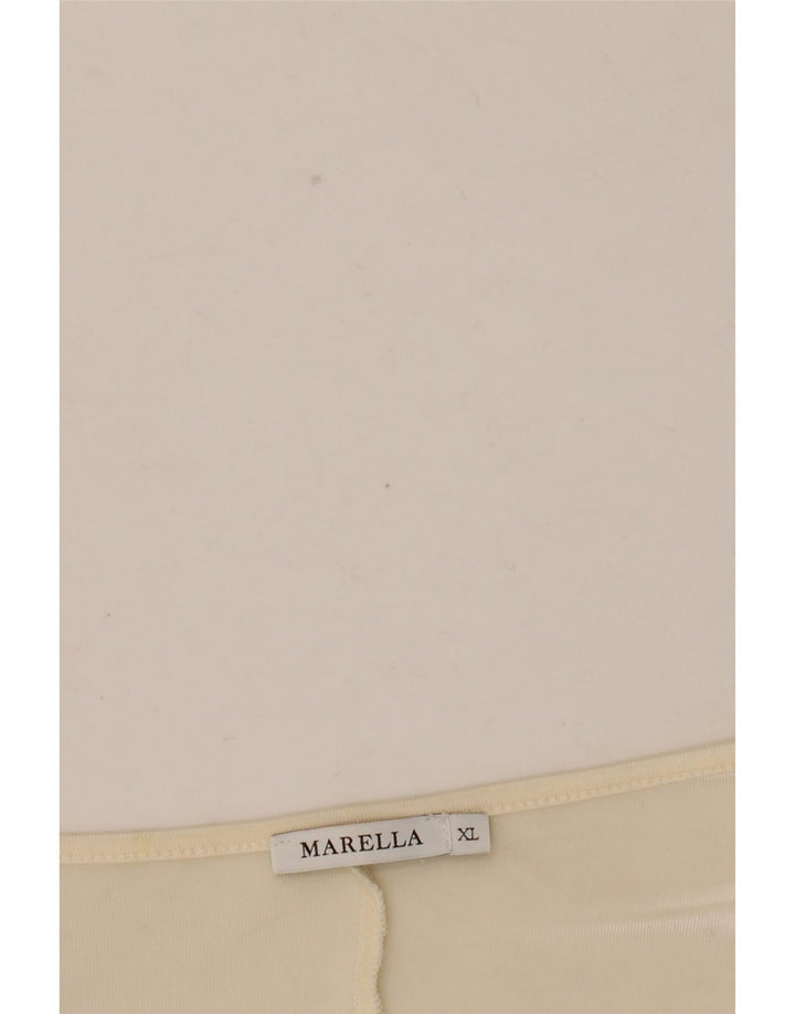Bluzka damska Marella z rękawem 3/4, UK 18 XL, biała