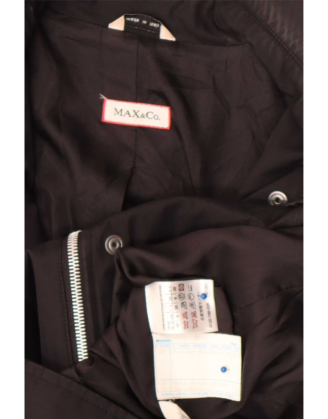 Damska kurtka bomberka Max & Co. UK 6 XS, czarna, poliester