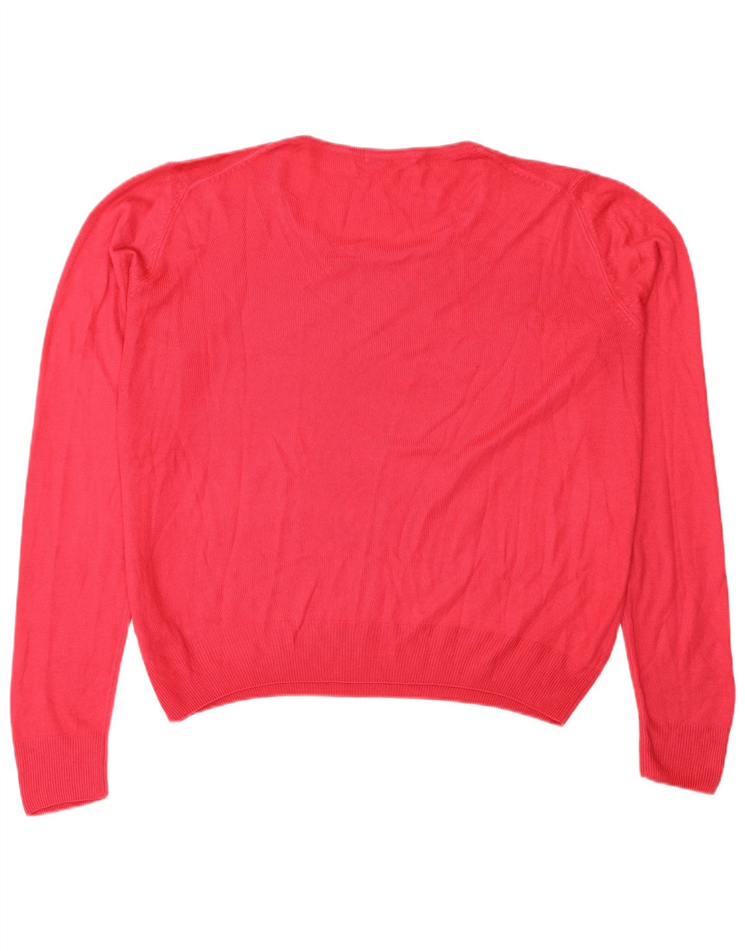 Marks & Spencer Damski sweter oversize z dekoltem w łódkę, UK 14, duży różowy