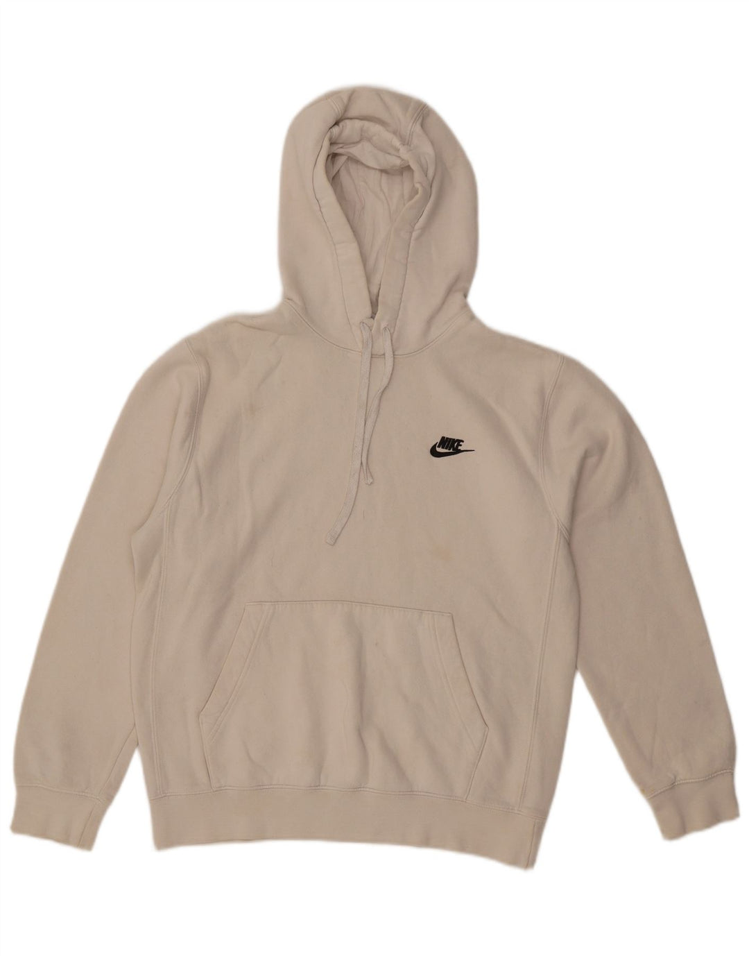 Męski sweter z kapturem Nike, mały, biały, bawełniany
