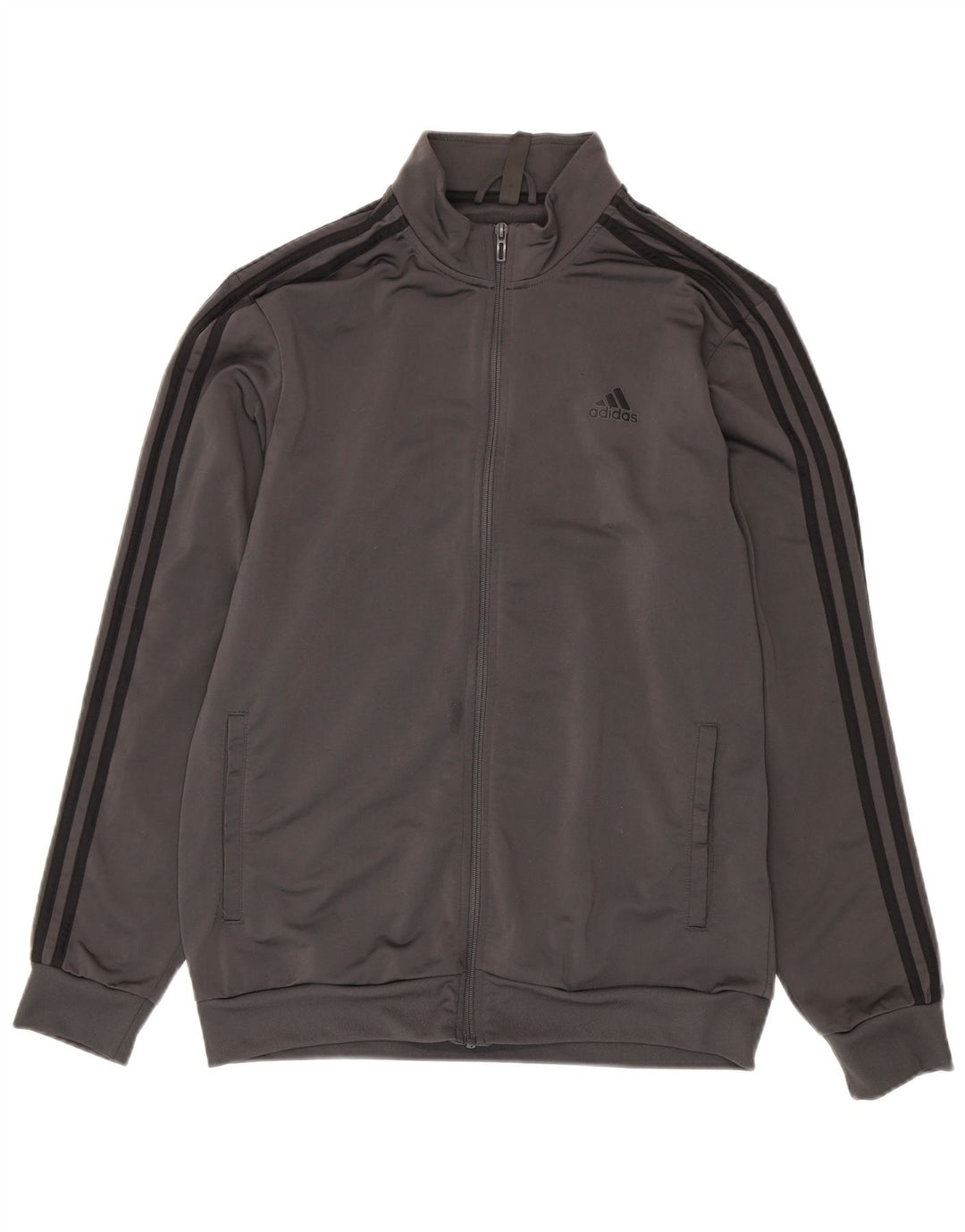 Adidas Męska bluza dresowa, duża, szara, poliestrowa