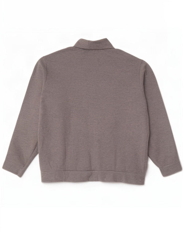 Polo Ralph Lauren Męski sweter z zamkiem błyskawicznym XL, szary, bawełniany