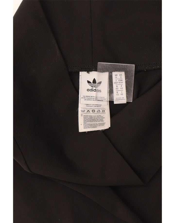 Damskie legginsy Adidas Graphic UK 14, duże, czarne, poliestrowe