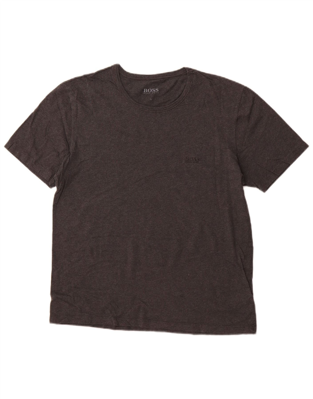 T-shirt damski HUGO BOSS Top UK 16, duży, szary, bawełniany